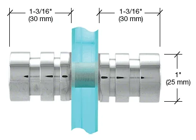 CRL SDK107CH Junior Contemporary Back-to-Back Knob