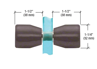 Bow-Tie Back-to-Back Shower Door Knob, Oil Rubbed Bronze – CRL SDK1090RB