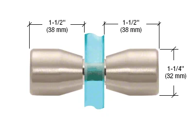 Bow-Tie Back-to-Back Shower Door Knob, Brushed Nickel – CRL SDK109BN