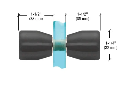 Bow-Tie Back-to-Back Shower Door Knob, Matte Black – CRL SDK109MBL
