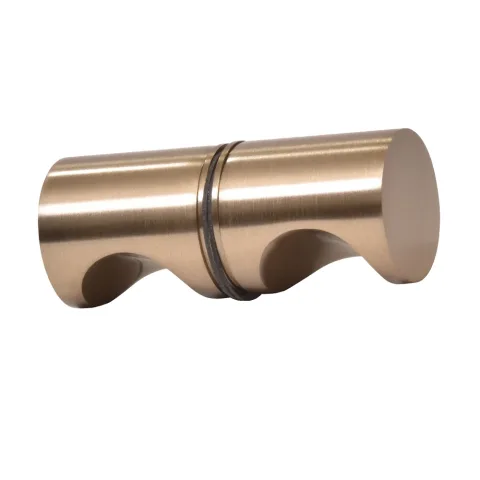 CRL E-Z Grip Back-to-Back Shower Door Knob, Dark Brushed Bronze