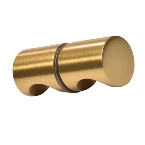 CRL E-Z Grip Back-to-Back Shower Door Knob, Modern Gold