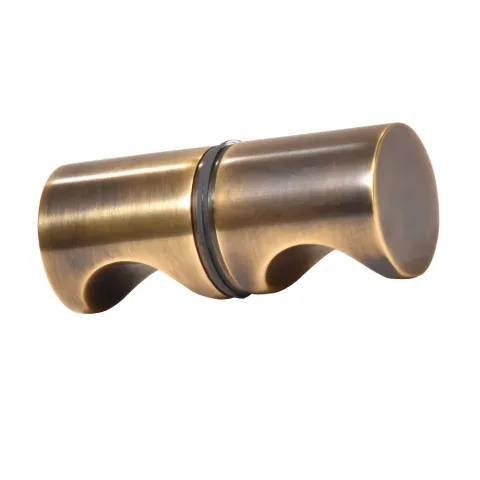 CRL E-Z Grip Back-to-Back Shower Door Knob, Vintage Brass