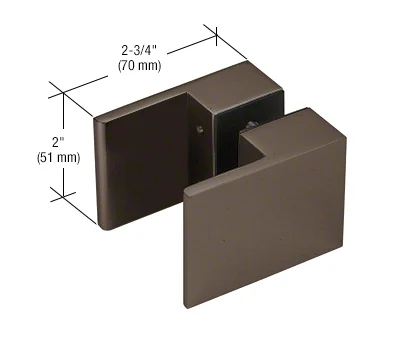 CRL Back-to-Back Square Paddle Knob, Oil Rubbed Bronze