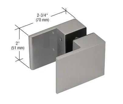 CRL Back-to-Back Square Paddle Knob, Brushed Nickel