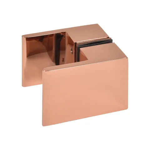 CRL Back-to-Back Square Paddle Knob, Rose Gold