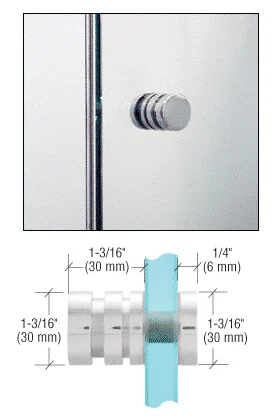 CRL SDK206CH Contemporary Single-Sided Shower Door Knob