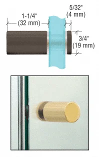 Cylinder Single-Sided Shower Door Knob, Oil Rubbed Bronze – CRL SDK2120RB