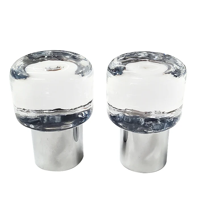 CRL SDK410CR Crystal Back-to-Back Shower Door Knob