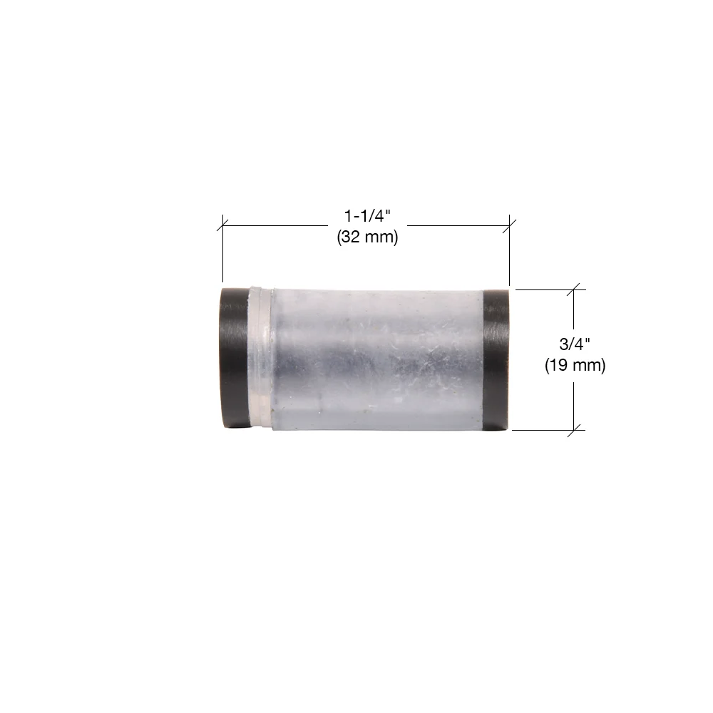Shower Door Single-Sided Cylinder Knob with Plastic Sleeve, Oil Rubbed Bronze – CRL SDKP2120RB, photo 2