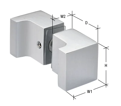 Shower Door Square Back-to-Back Finger Pull Knob, Brushed Nickel – CRL SDKSQ2BN