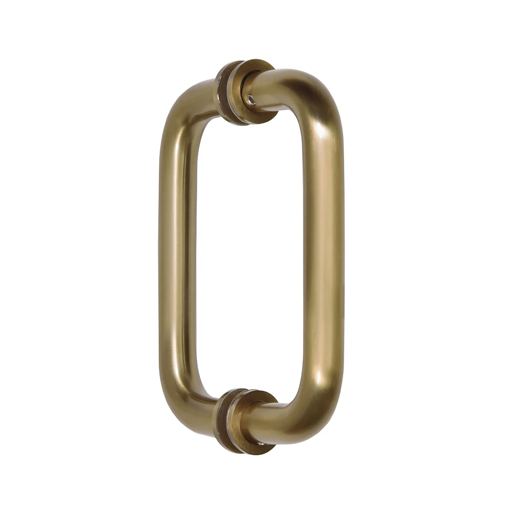 Shower Door 6" Back-to-Back Tubular Pull Handle, Brushed Bronze – CRL SDPR6BBRZ