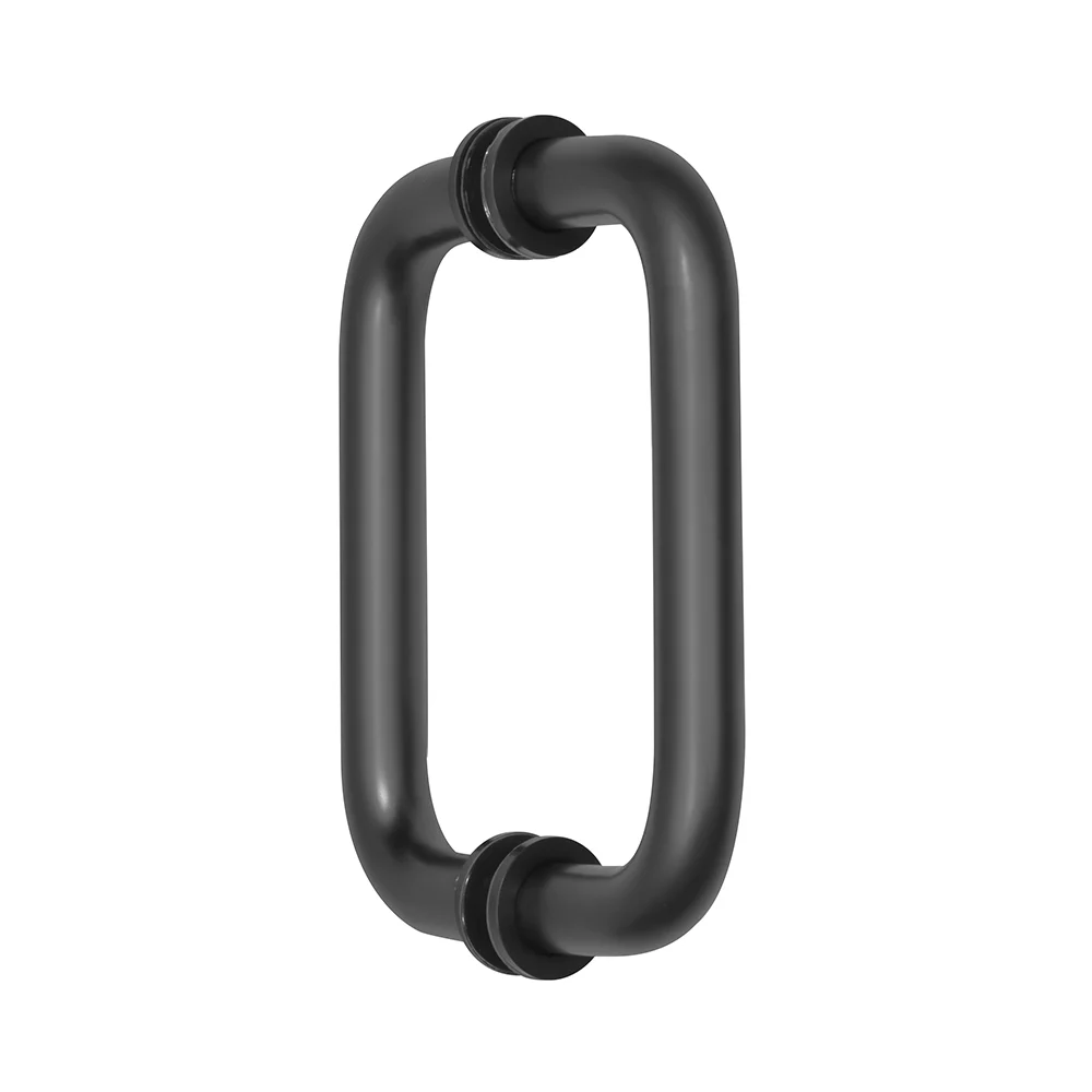 Shower Door 6" Back-to-Back Tubular Pull Handle, Gloss Black – CRL SDPR6BL
