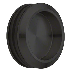 CRL SERNHP2MBL Round Thru-Glass Finger Pull