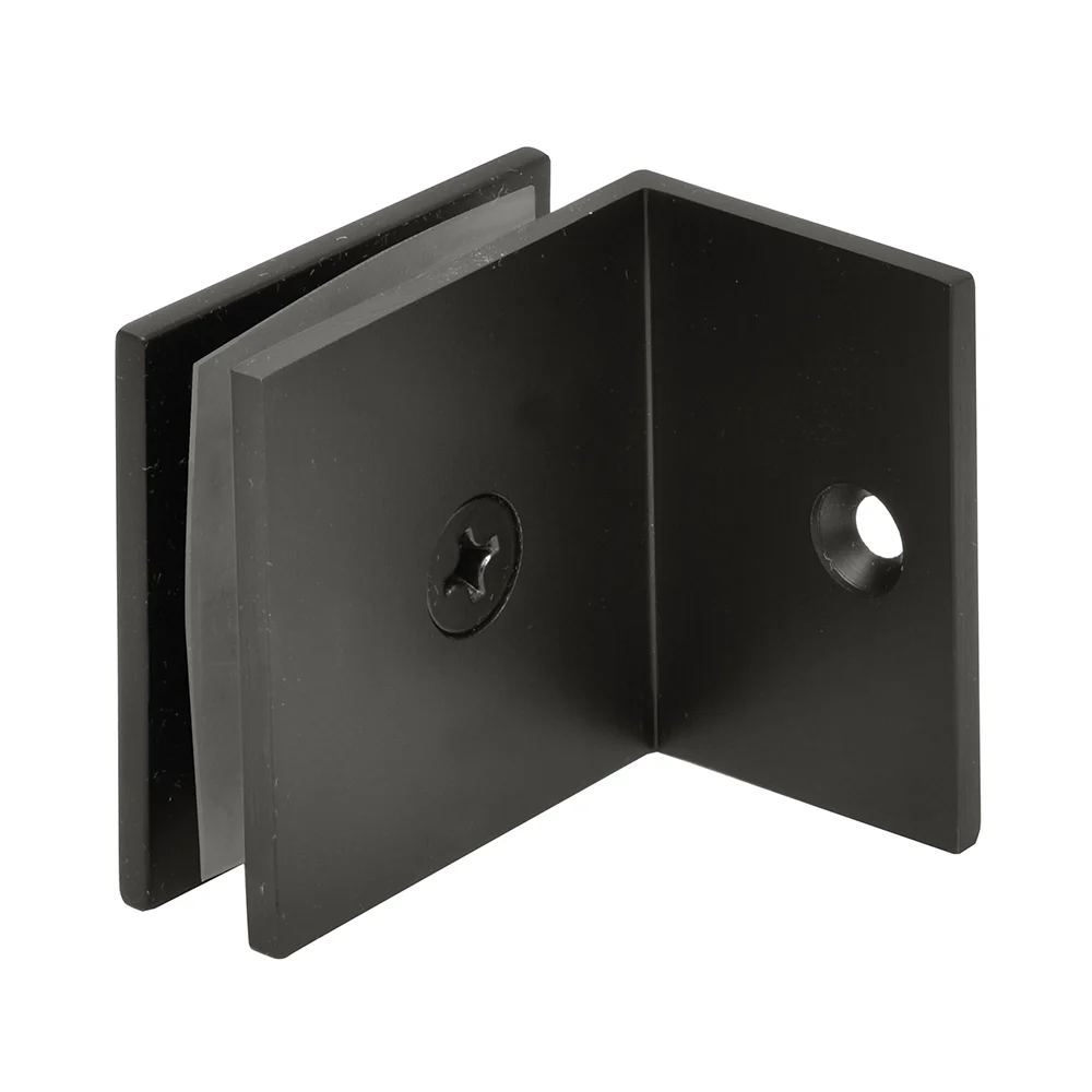 Shower Glass Square Fixed Panel Clamp with Small Leg, Oil Rubbed Bronze – CRL SGC0370RB