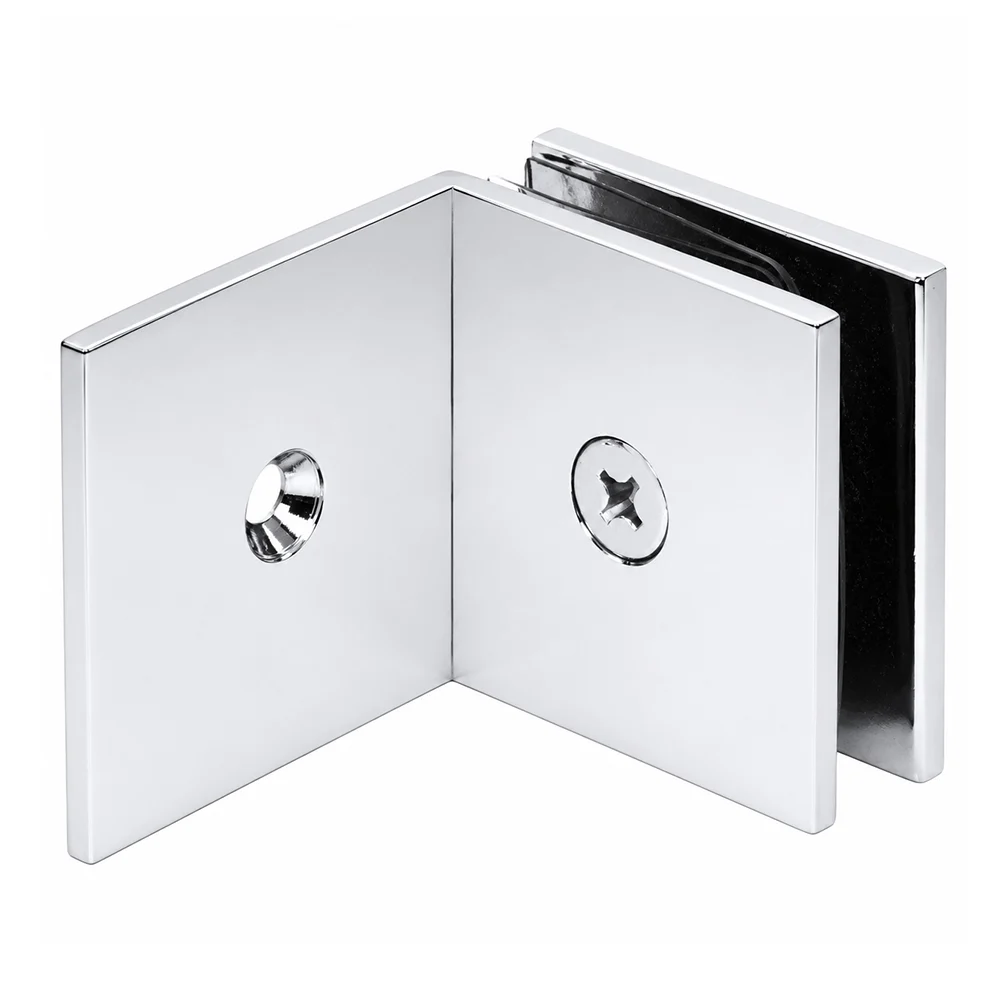 CRL SGC039CH Square Fixed Panel Clamp with Large Leg