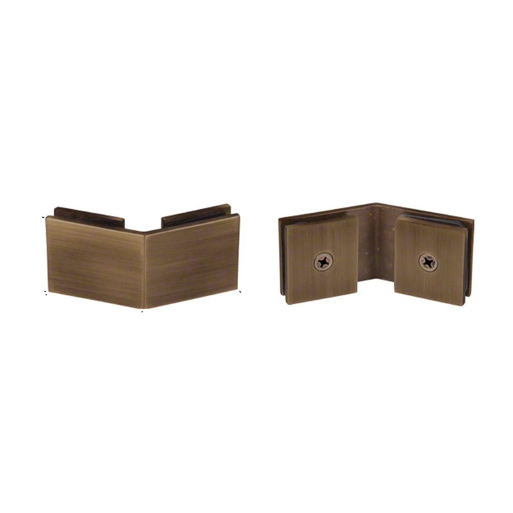 Shower Glass Square 135° Glass-to-Glass Clamp, Brushed Bronze – CRL SGC135BBRZ
