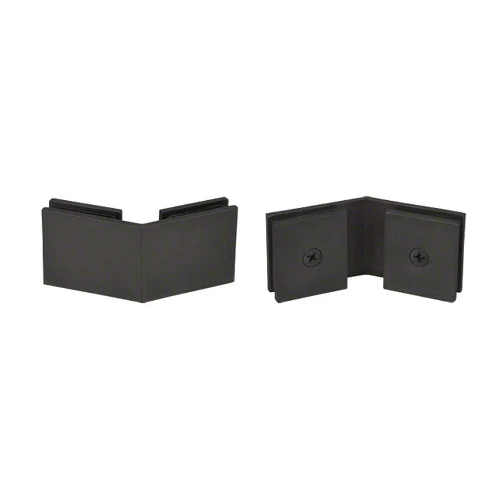 Shower Glass Square 135° Glass-to-Glass Clamp, Matte Black – CRL SGC135MBL