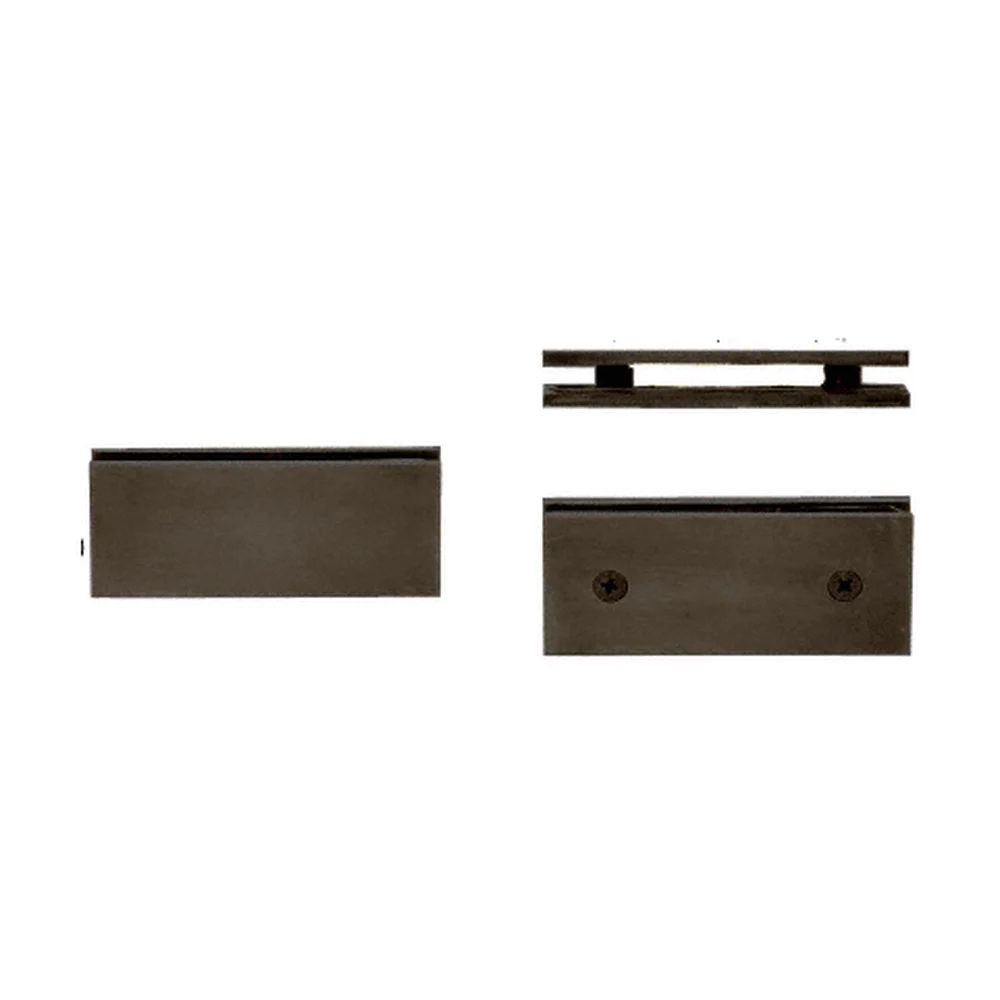 Shower Glass Square 180° Glass-to-Glass Clamp, Oil Rubbed Bronze – CRL SGC1800RB