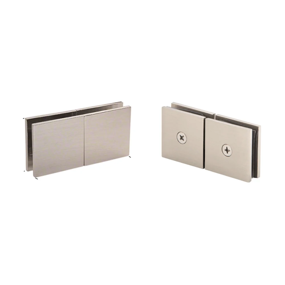 Shower Glass Square 180° Movable Transom Clamp, Brushed Nickel – CRL SGC188BN