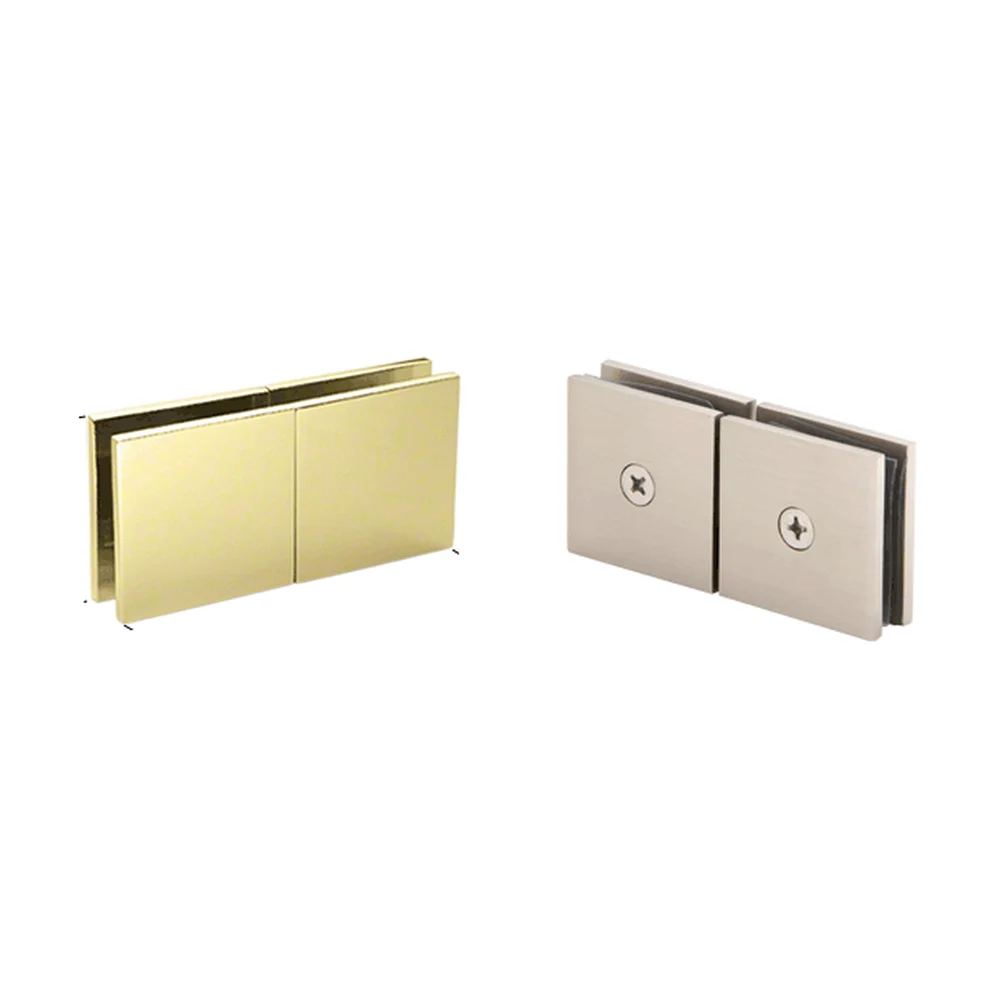 Shower Glass Square 180° Movable Transom Clamp, Polished Brass – CRL SGC188BR