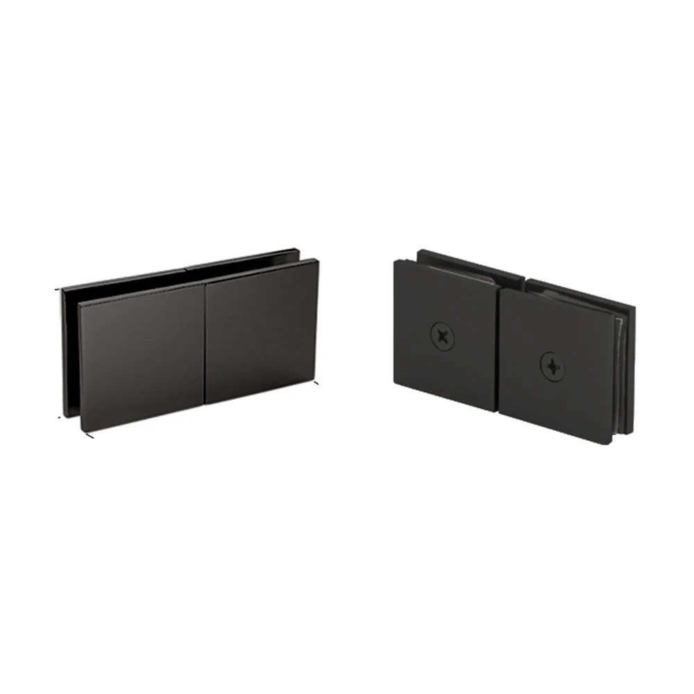 Shower Glass Square 180° Movable Transom Clamp, Matte Black – CRL SGC188MBL