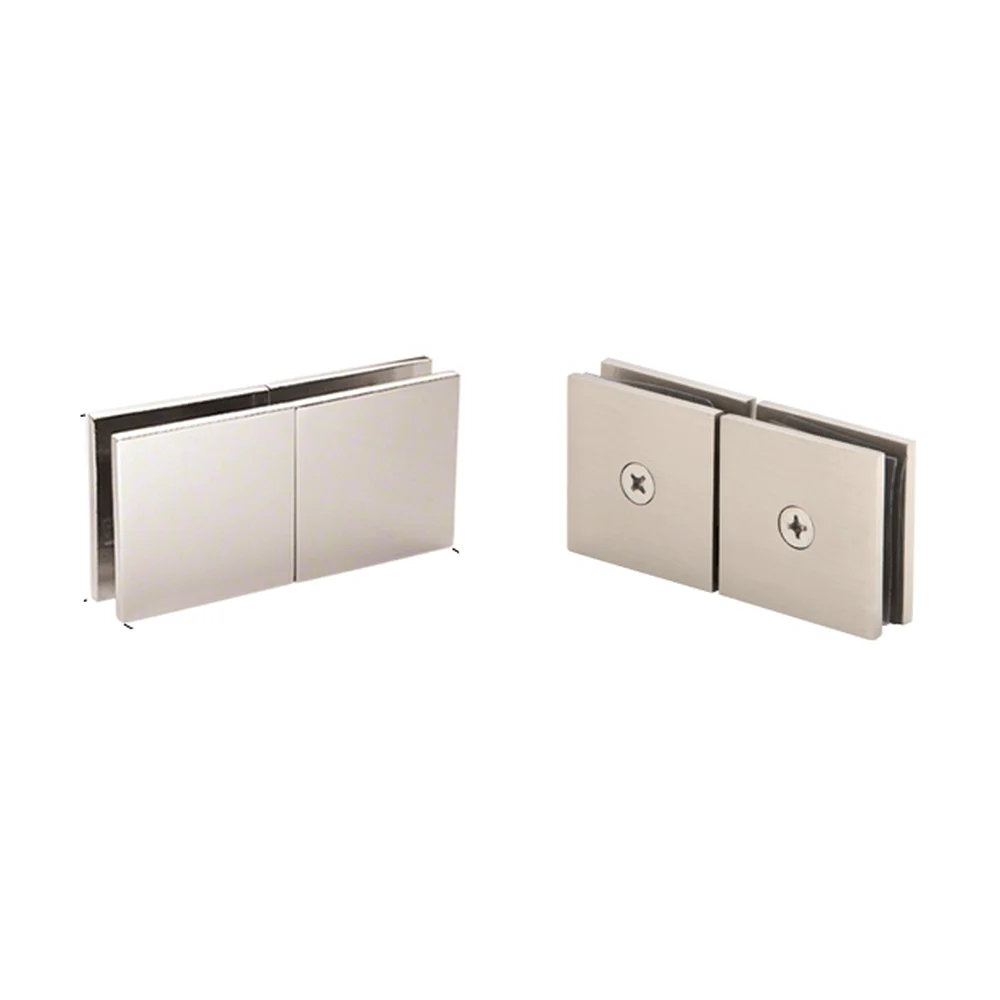 Shower Glass Square 180° Movable Transom Clamp, Polished Nickel – CRL SGC188PN