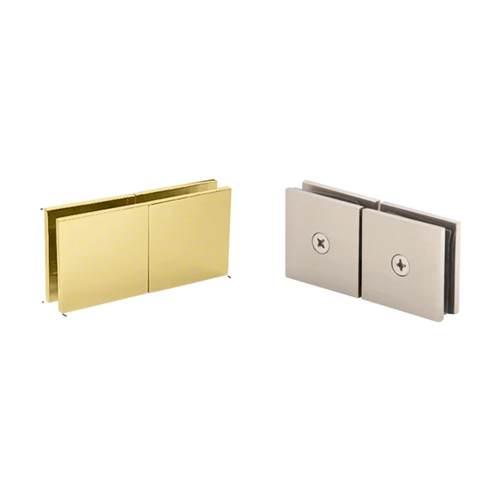 Shower Glass Square 180° Movable Transom Clamp, Satin Brass – CRL SGC188SB