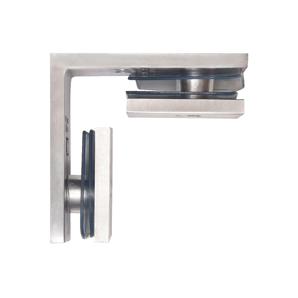 Shower Glass Square 90° Glass-to-Glass Clamp, Brushed Chrome – CRL SGC90BCH, photo 3