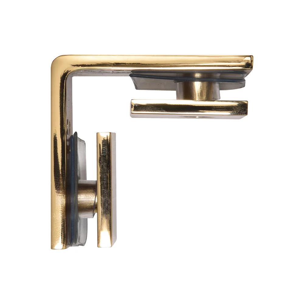 Shower Glass Square 90° Glass-to-Glass Clamp, French Gold – CRL SGC90FG, photo 3