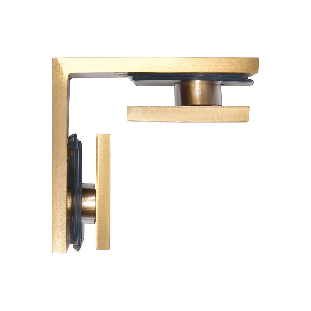 Shower Glass Square 90° Glass-to-Glass Clamp, Modern Gold – CRL SGC90MG, photo 3