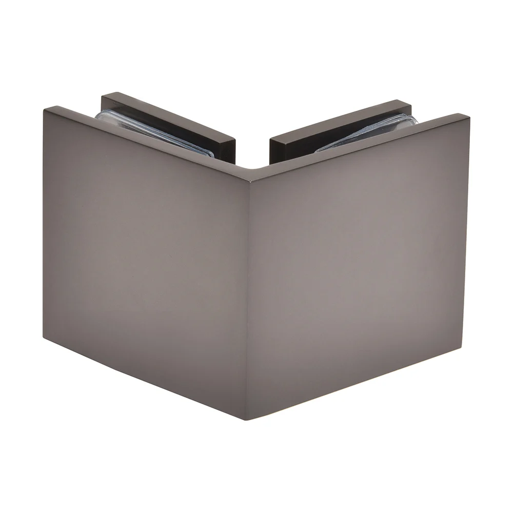 Shower Glass Square 90° Glass-to-Glass Clamp, Matte Gun Metal – CRL SGC90MGM