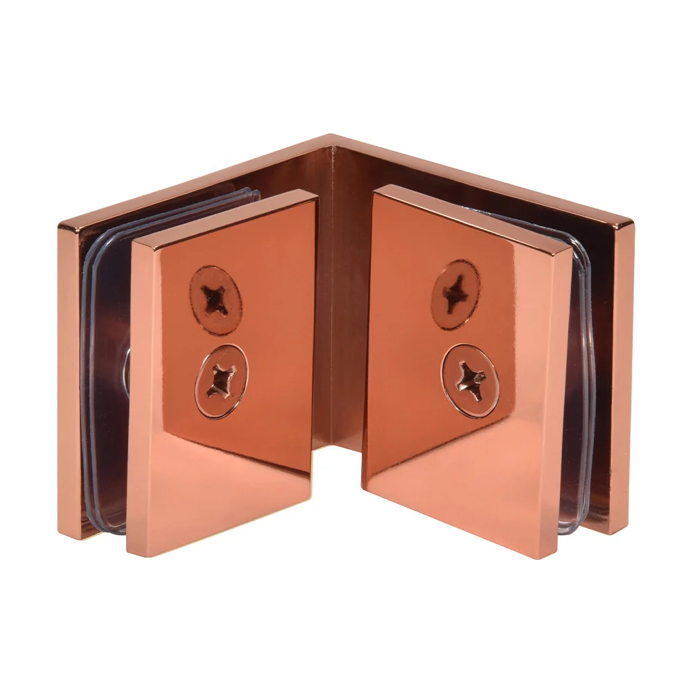 Shower Glass Square 90° Glass-to-Glass Clamp, Rose Gold – CRL SGC90RG, photo 2