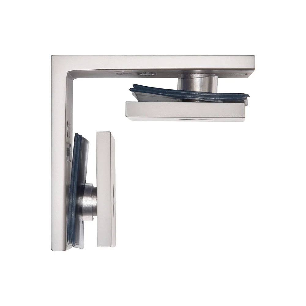 Shower Glass Square 90° Glass-to-Glass Clamp, Satin Nickel – CRL SGC90SN, photo 2