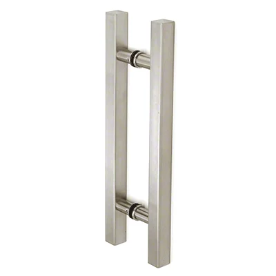 Shower Door 6" Square Ladder Pull, Back-to-Back, Brushed Nickel – CRL SLP6X6BN
