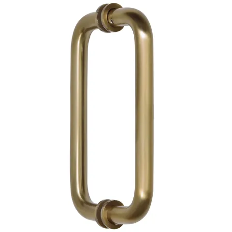 CRL 8" Back-to-Back Pull Handle with Metal Washers, Brushed Bronze