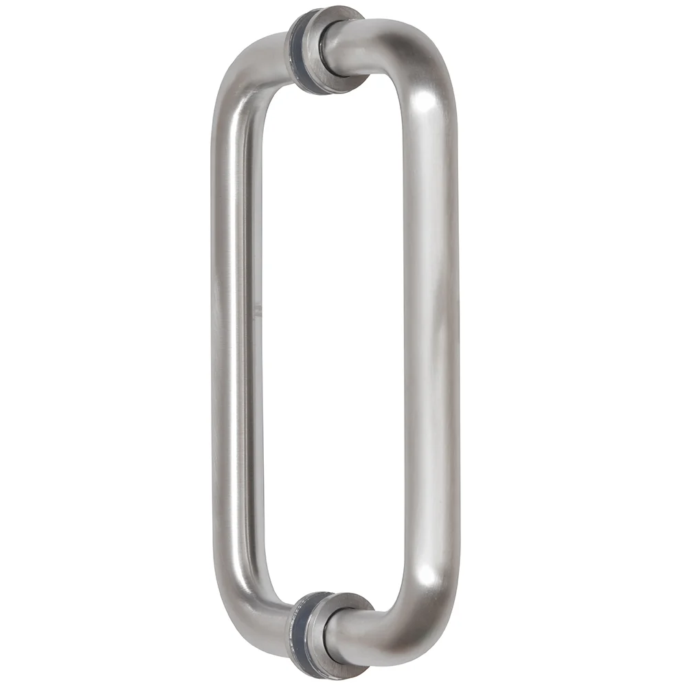 Shower Door 8" Back-to-Back Pull Handle with Metal Washers, Brushed Chrome – CRL SPH8BCH, photo 2