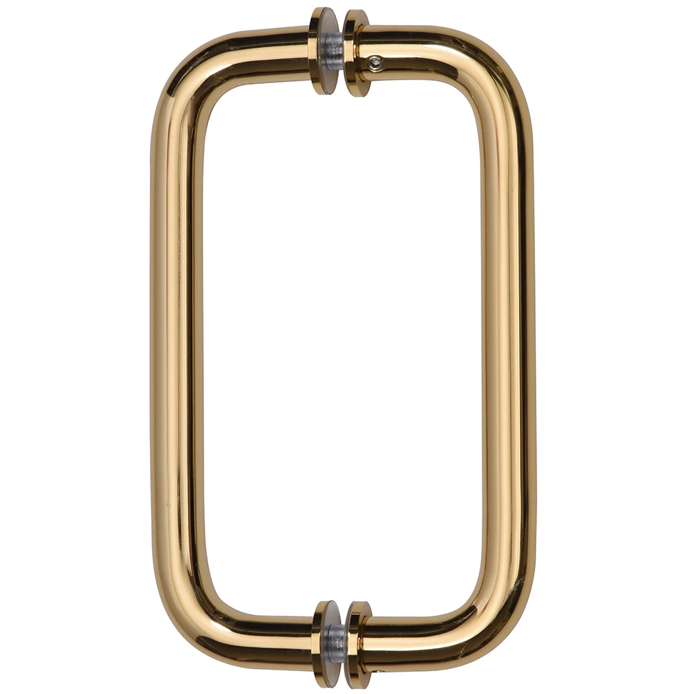 Shower Door 8" Back-to-Back Pull Handle with Metal Washers, French Gold – CRL SPH8FG