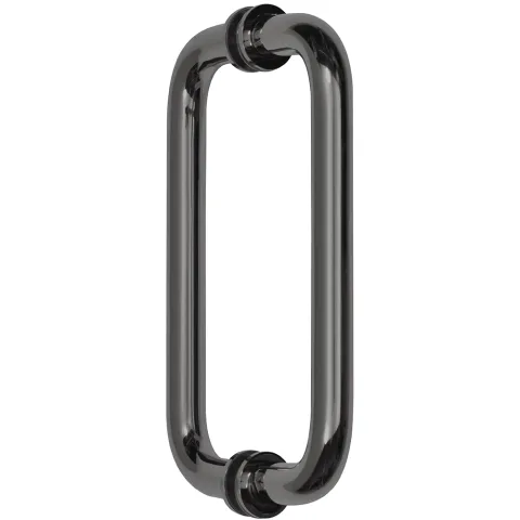 CRL 8" Back-to-Back Pull Handle with Metal Washers, Gun Metal