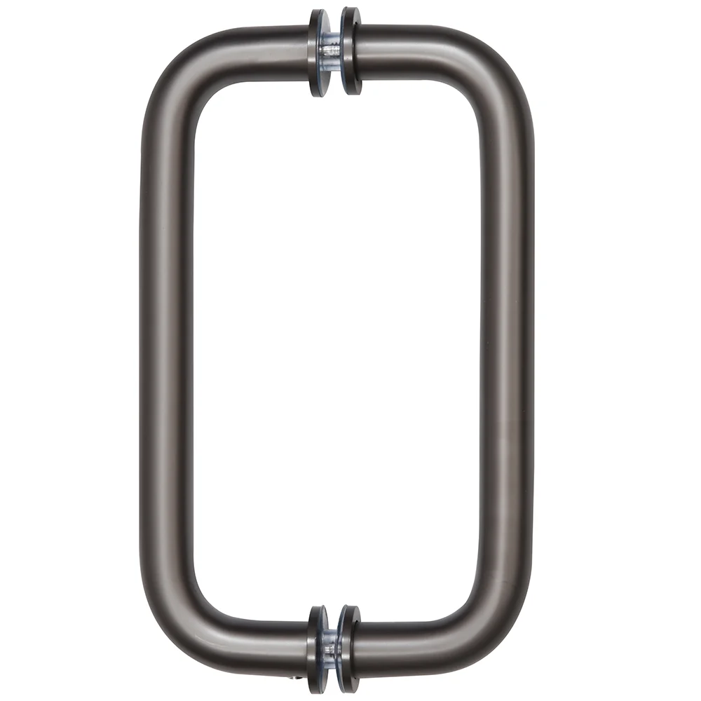 Shower Door 8" Back-to-Back Pull Handle with Metal Washers, Matte Gun Metal – CRL SPH8MGM