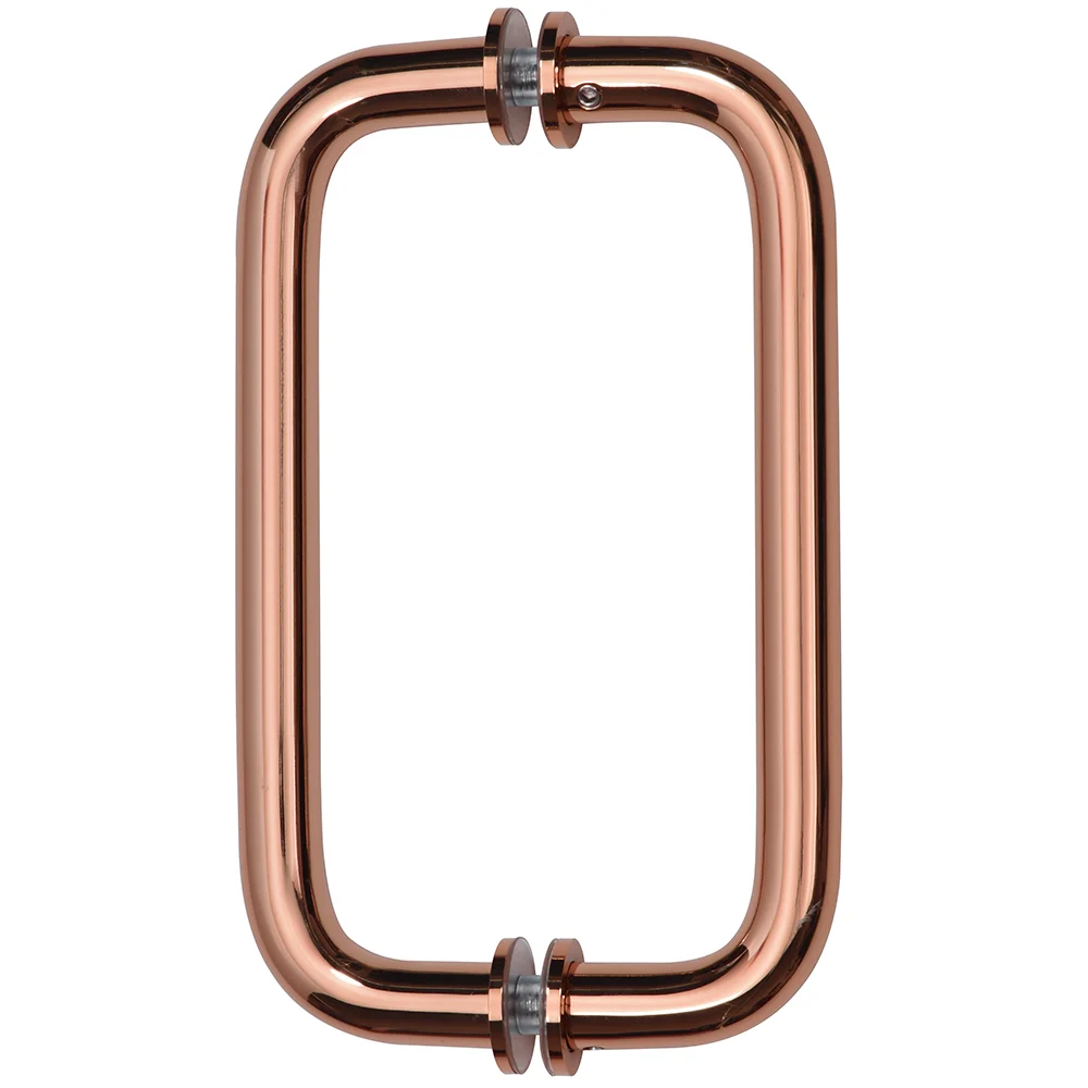 Shower Door 8" Back-to-Back Pull Handle with Metal Washers, Rose Gold – CRL SPH8RG