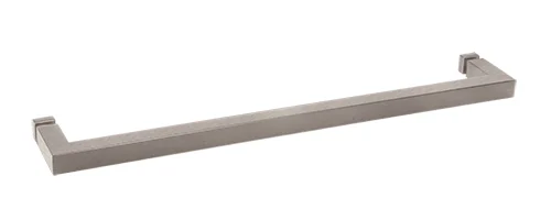 Glass Shower Door 18" Square Single-Sided Towel Bar, Brushed Nickel – CRL SQ18BN