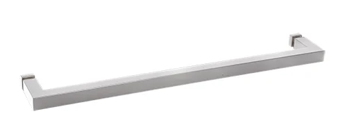 CRL 18" Square Single-Sided Towel Bar, Polished Chrome