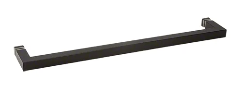Glass Shower Door 18" Square Single-Sided Towel Bar, Matte Black – CRL SQ18MBL