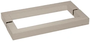 Glass Shower Door 18" Back-to-Back Square Towel Bar, Brushed Nickel – CRL SQ18X18BN