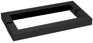 Glass Shower Door 18" Back-to-Back Square Towel Bar, Matte Black – CRL SQ18X18MBL