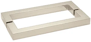 Glass Shower Door 18" Back-to-Back Square Towel Bar, Polished Nickel – CRL SQ18X18PN
