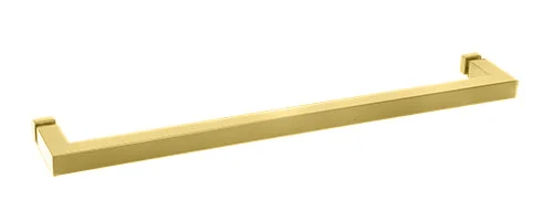 CRL 24" Single-Sided Square Towel Bar, Satin Brass