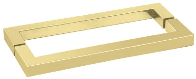 CRL 24" Back-to-Back Square Towel Bar, Polished Brass