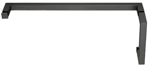Glass Shower Door 6" Pull Handle and 24" Square Towel Bar Set, Matte Black – CRL SQ6X24MBL